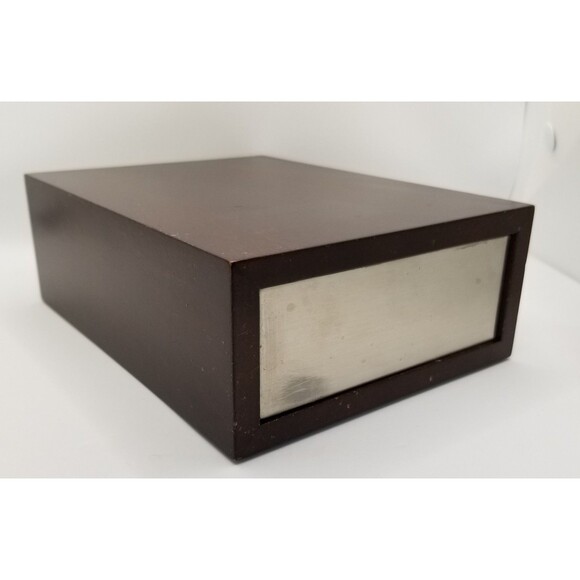 Red Envelope Cigar Lover's Kit Maple Veneer Nickel Finish Ashtray Lighter READ - Picture 3 of 12